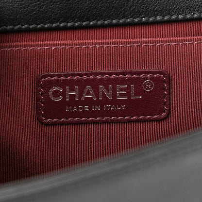 Chanel Velvet Quilted Medium Boy Flap Black 5 of 10