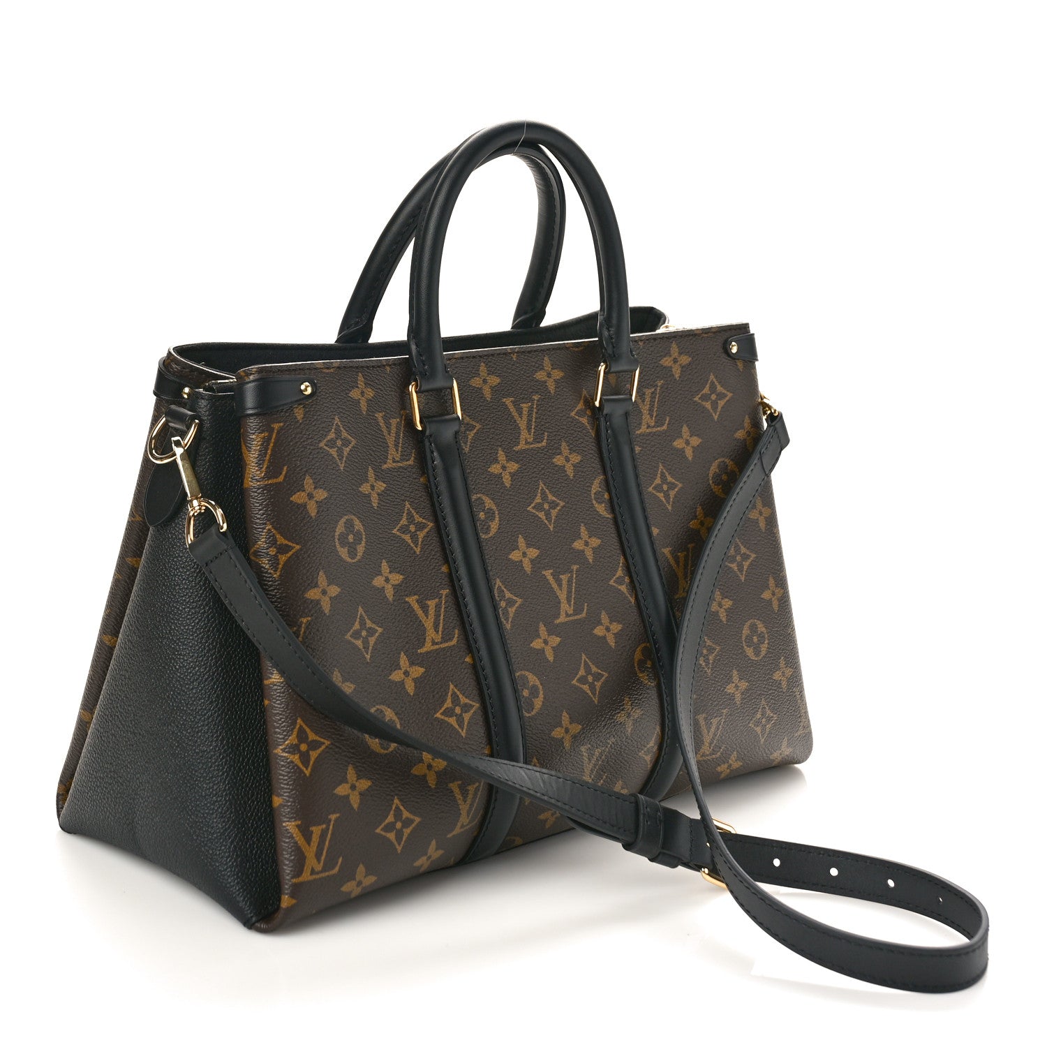 Louis Vuitton Monogram Soufflot MM Black 3 of 7