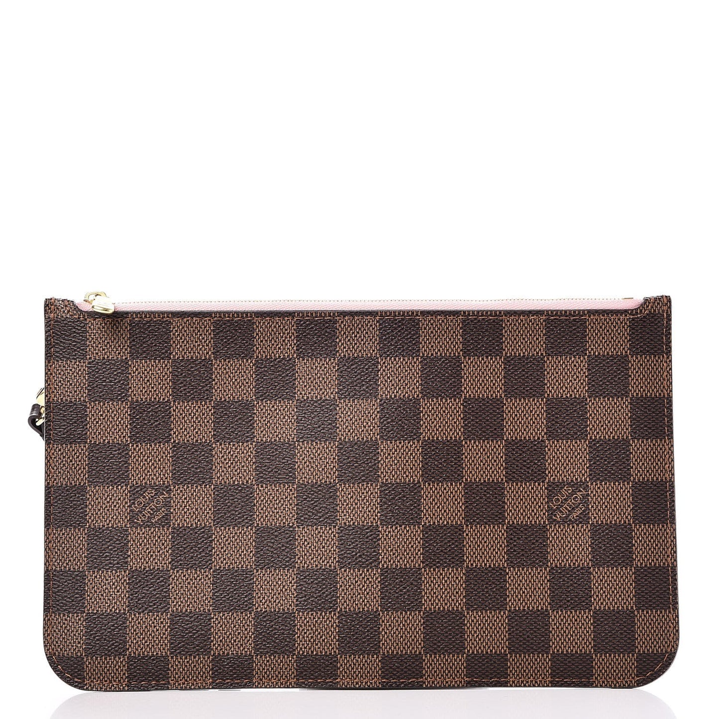 Damier Ebene Neverfull MM GM Pochette Rose Ballerine