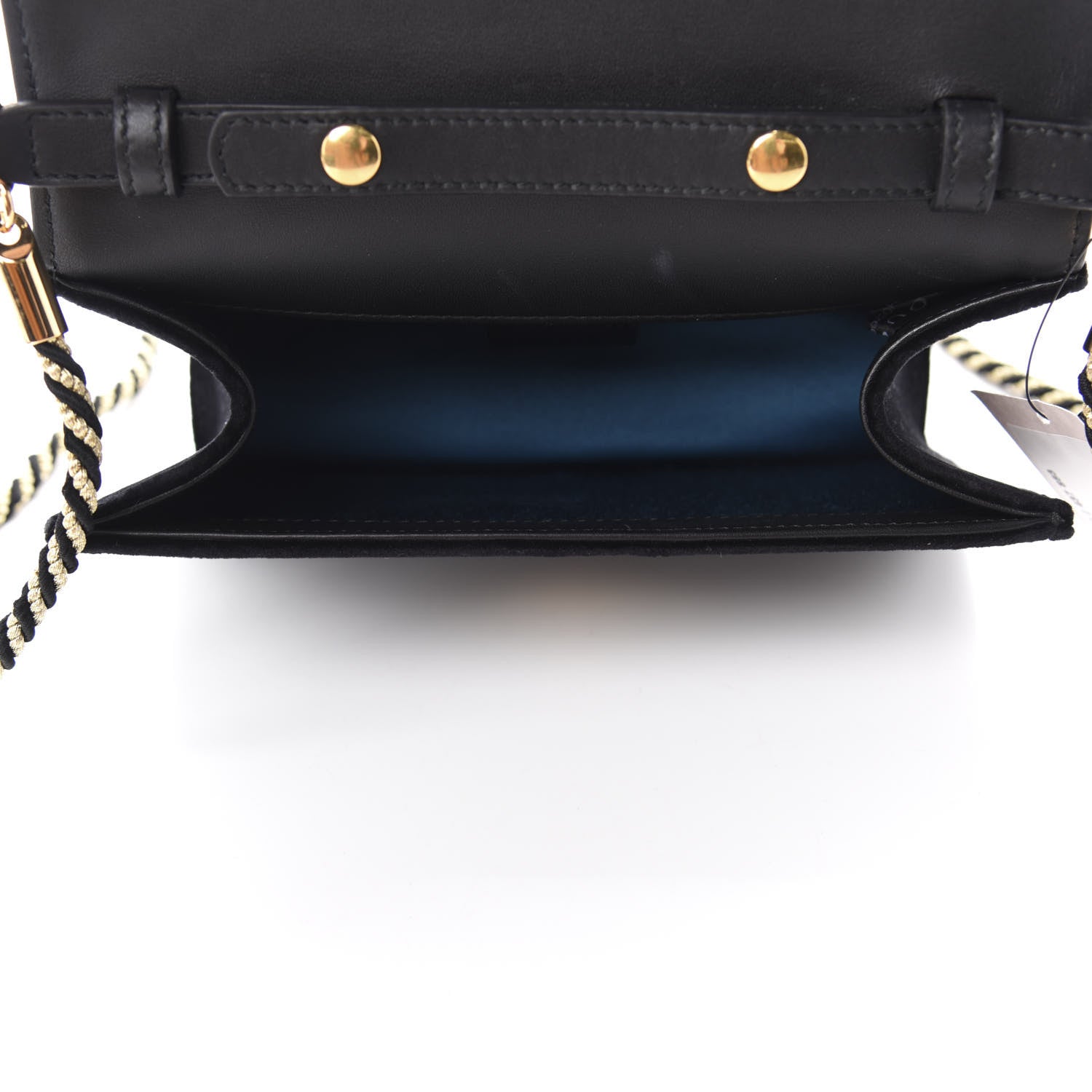Gucci Velvet Crystal Square G Shoulder Bag Black 5 of 10