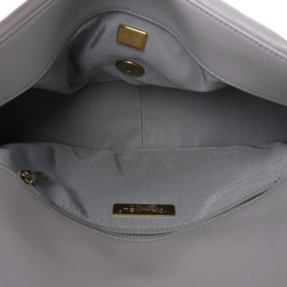 Chanel Lambskin Quilted Large Chanel 19 Flap Grey 5 of 10