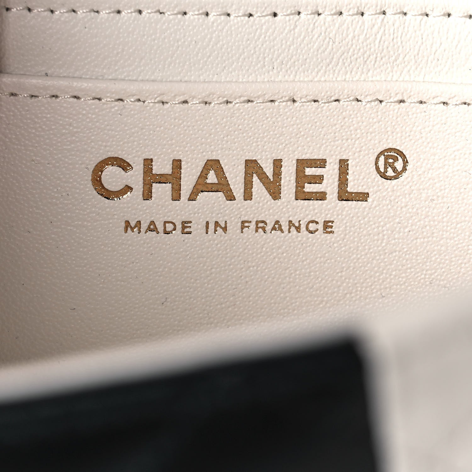 Chanel Lambskin Quilted Mini Rectangular Flap White Black 6 of 13