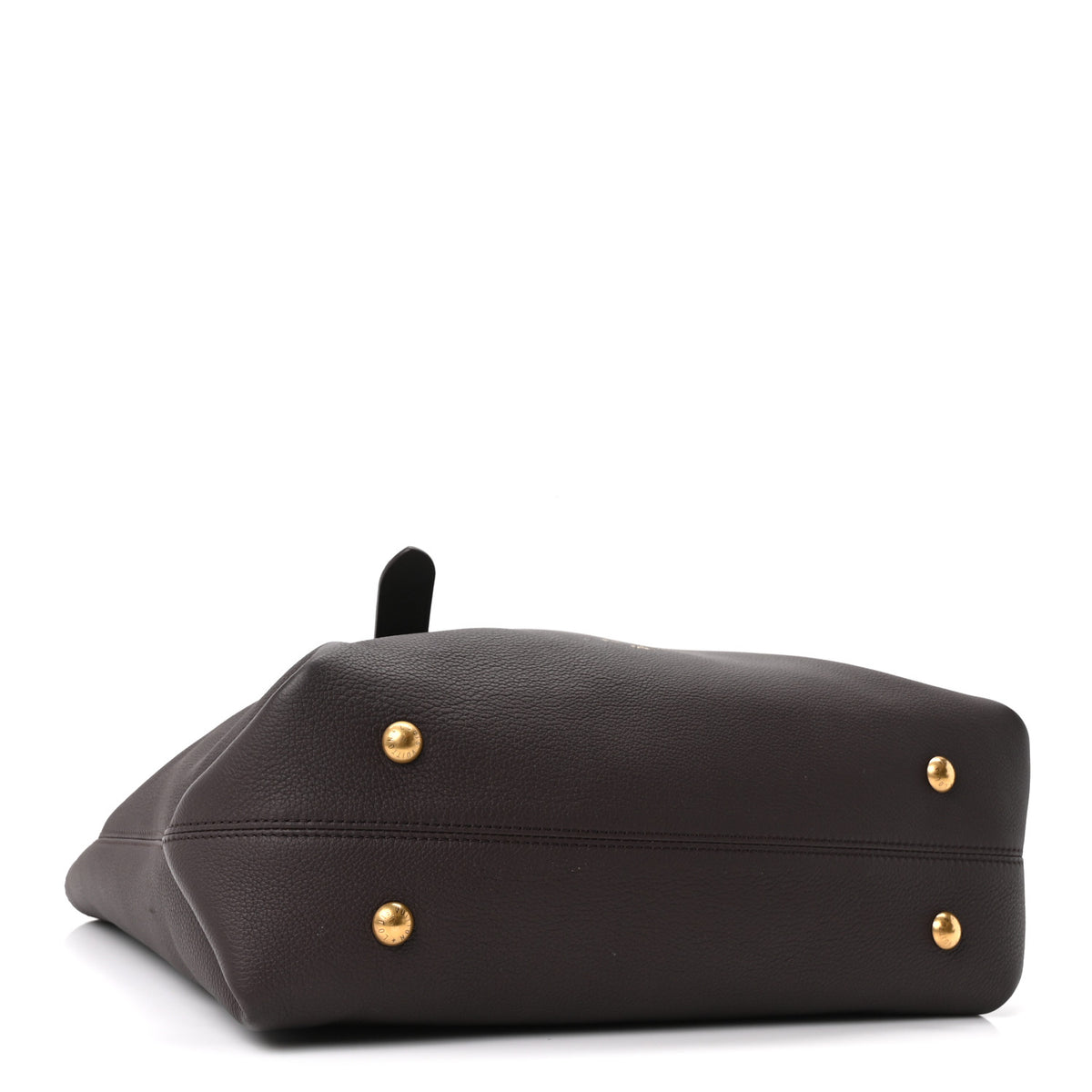 Grained Calfskin Low Key Cabas MM Chocolate