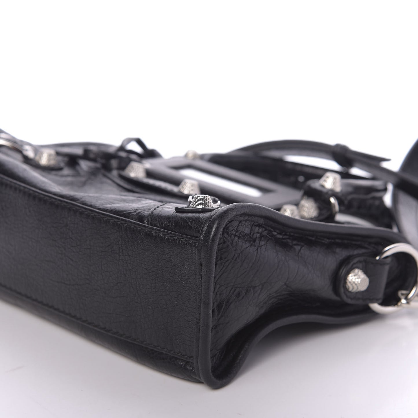 Agneau Giant 12 Silver Hardware Mini City Black