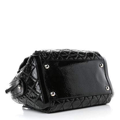 Chanel Patent Quilted Day Glo Flap Bag Black 3 of 4