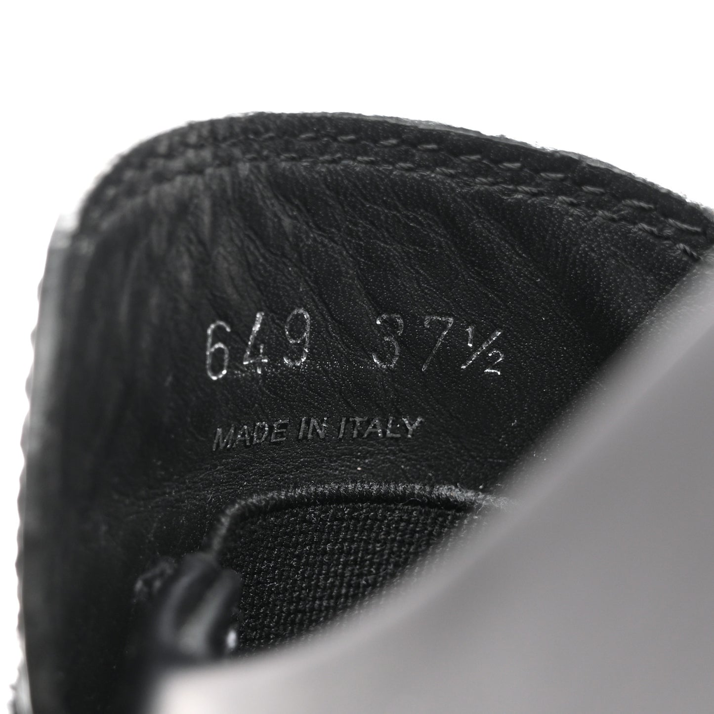 Spazzolato Rois Metal Triangle Logo Monolith 55mm Loafers 38.5 Black 37.5 Black