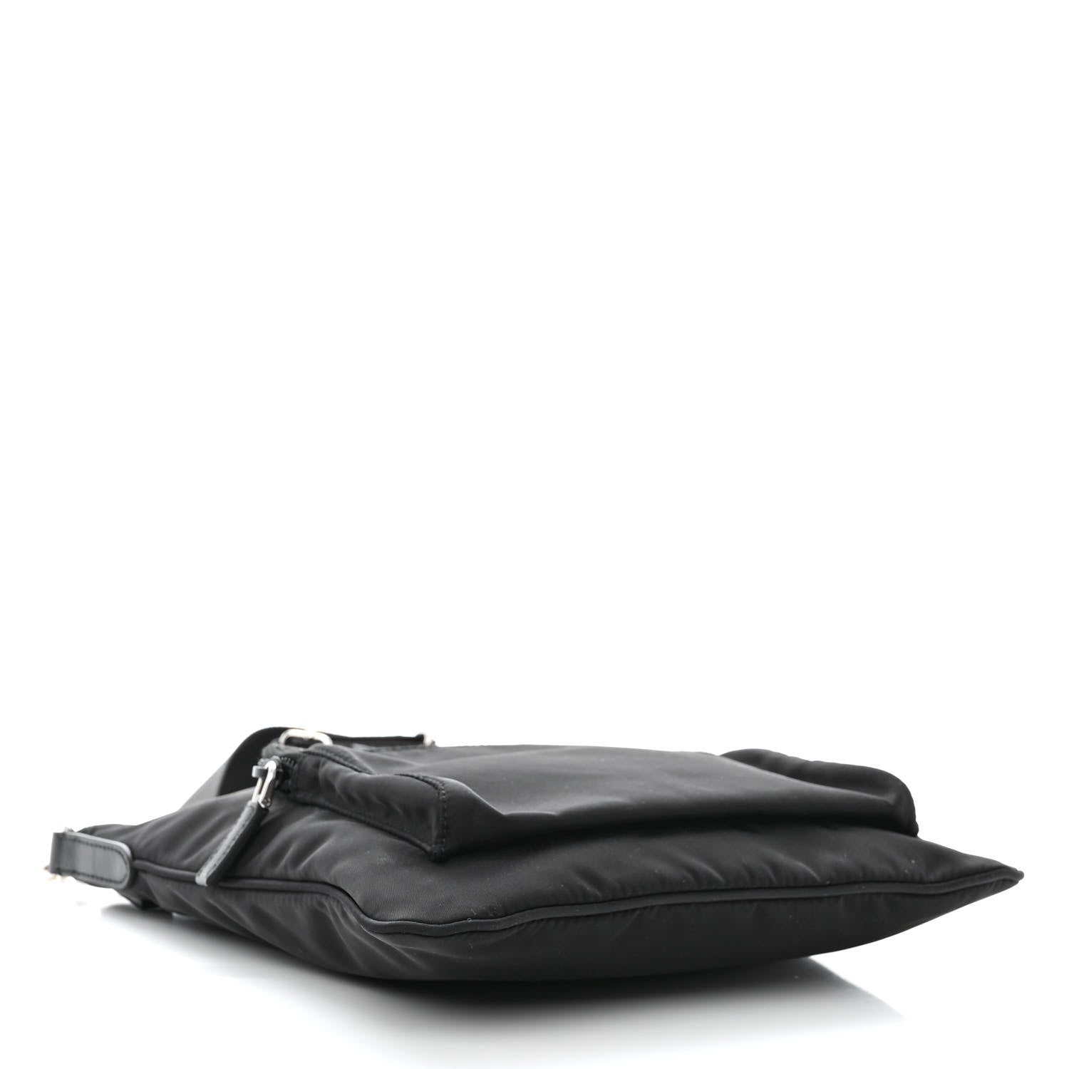 Prada Nylon Vela Flat Messenger Bag Black 4 of 13