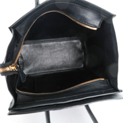 Celine Smooth Calfskin Micro Luggage Black 5 of 9