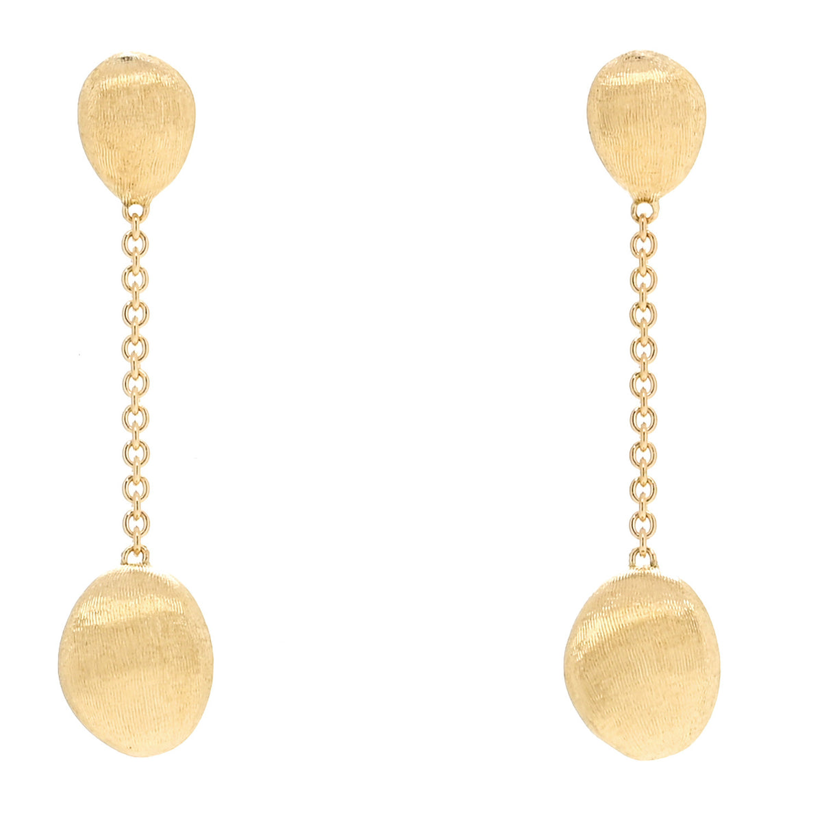 Marco Bicego 18K Yellow Gold Siviglia Single Strand Drop Earrings 1 of 4