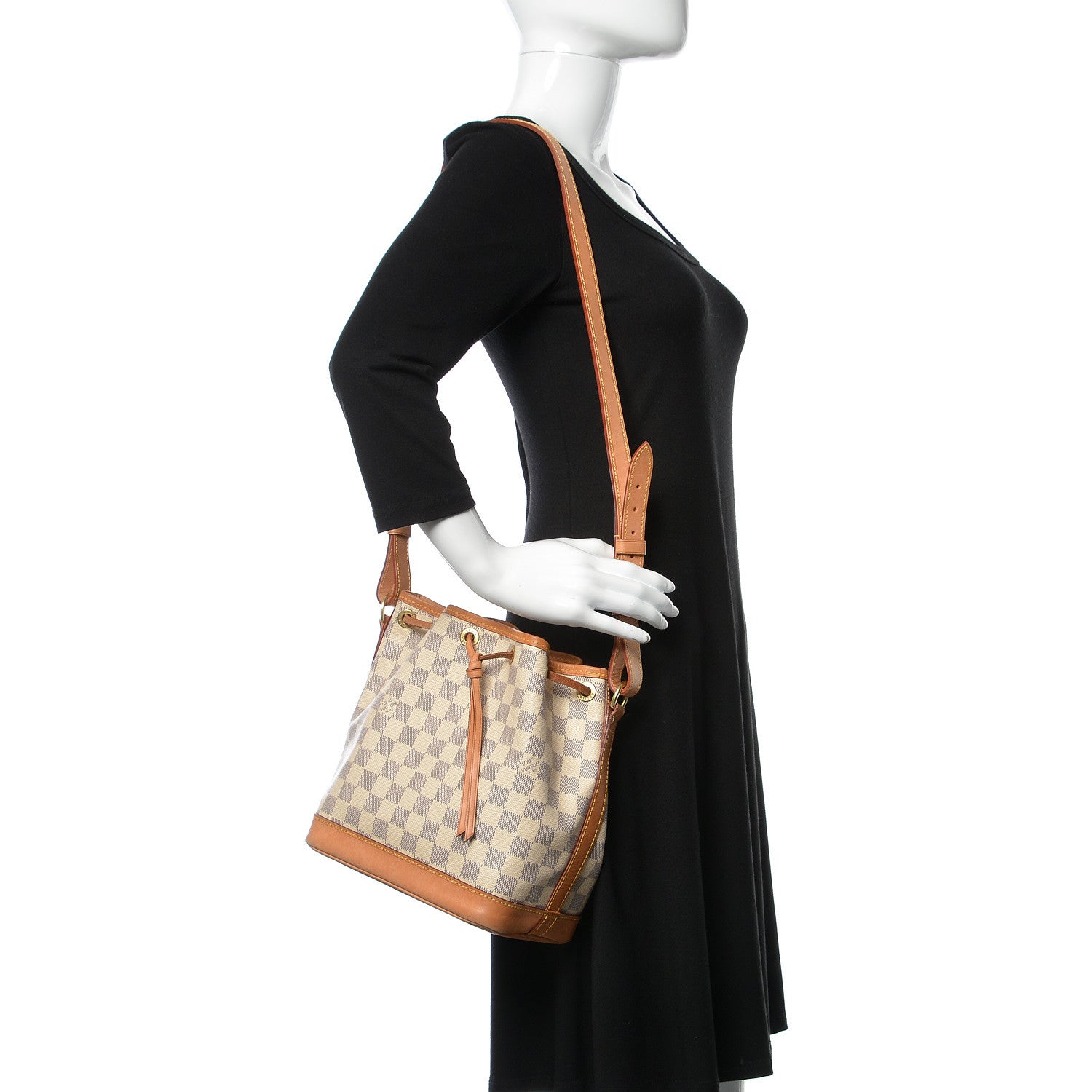 Louis Vuitton Damier Azur Noe BB 2 of 13