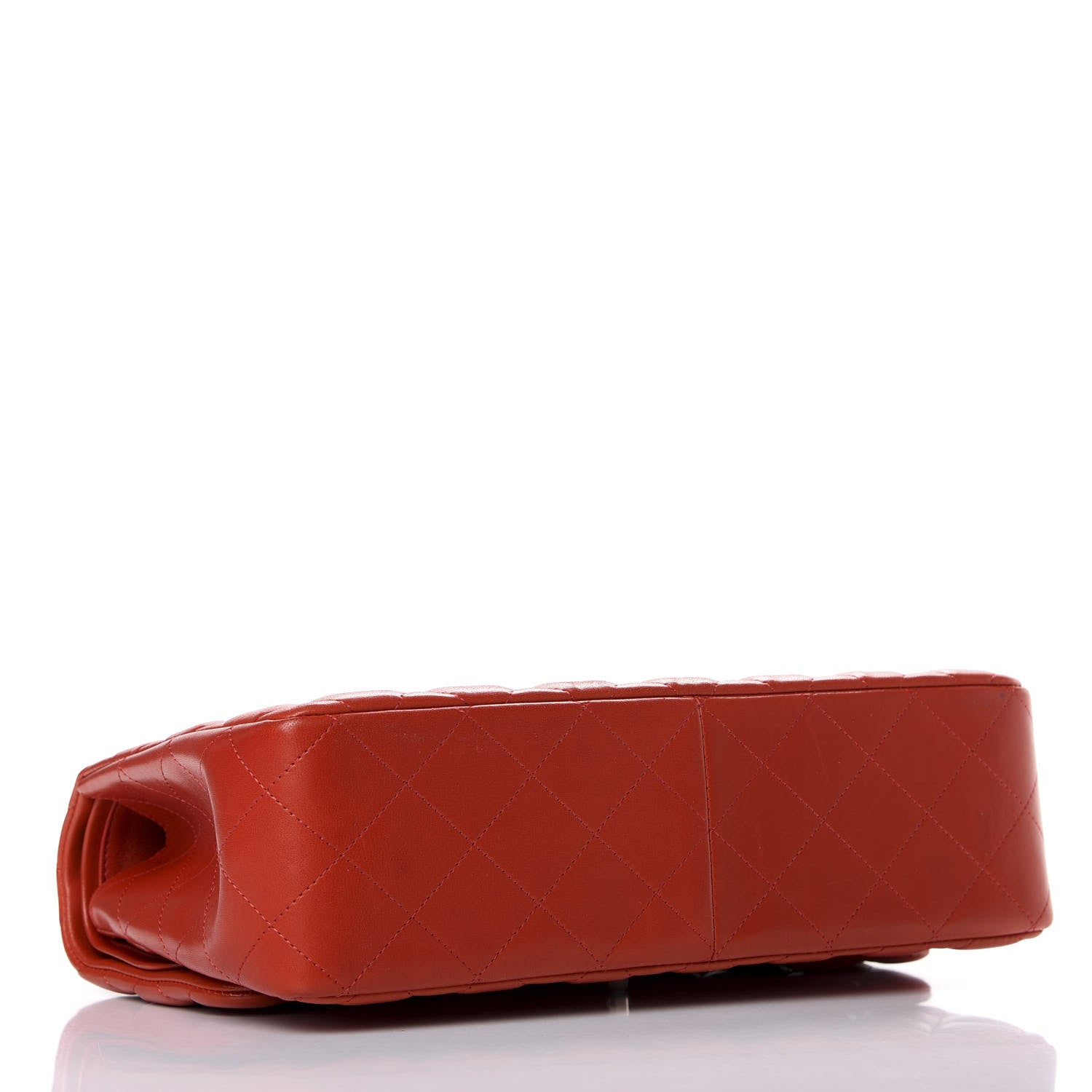 Chanel Lambskin Quilted Jumbo Double Flap Red 3 of 8