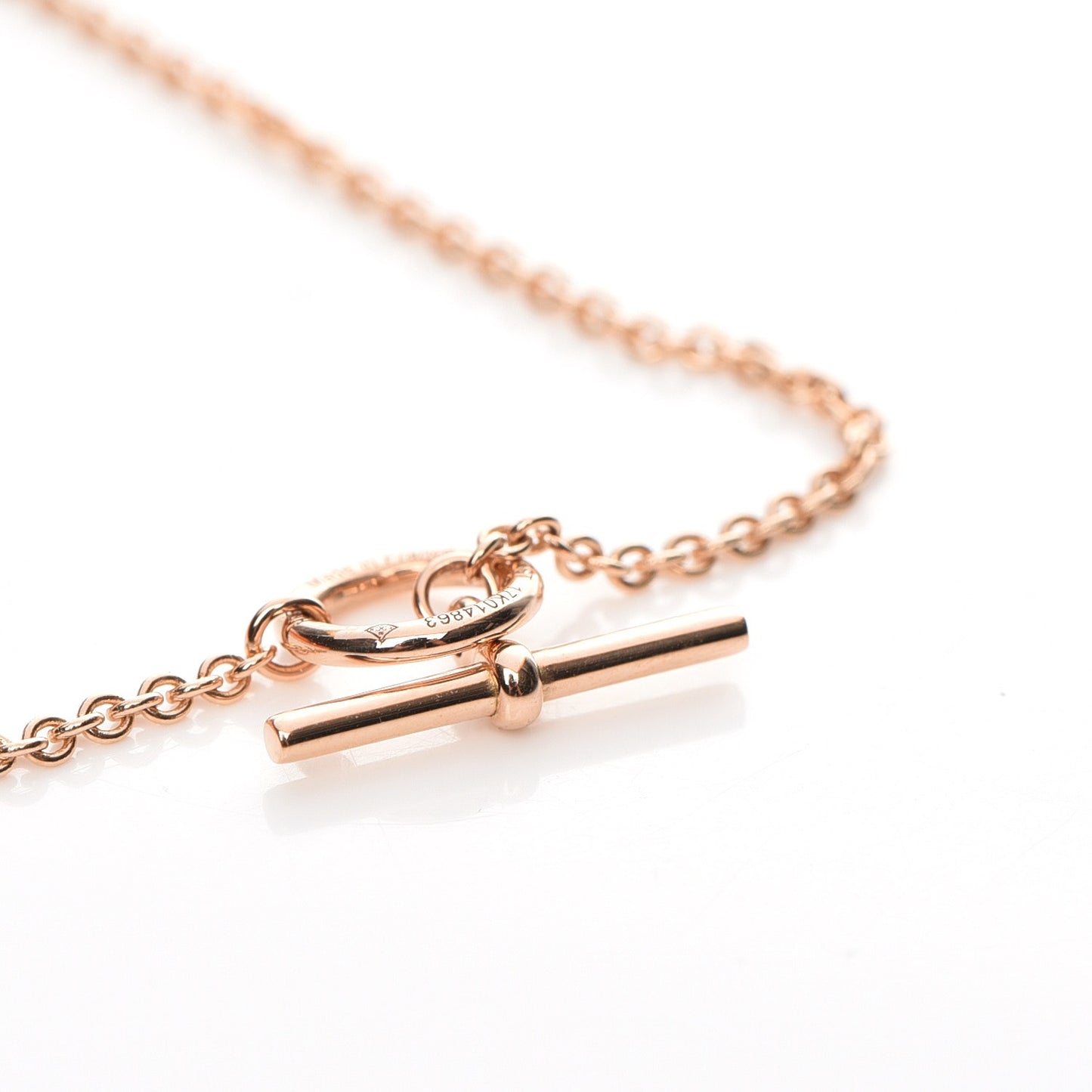 18K Rose Gold Mini Chaine d'Ancre Punk Bracelet ST