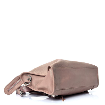 Balenciaga Shiny Goatskin Silver Metallic Edge Hardware S City Rose Des Sables 3 of 4