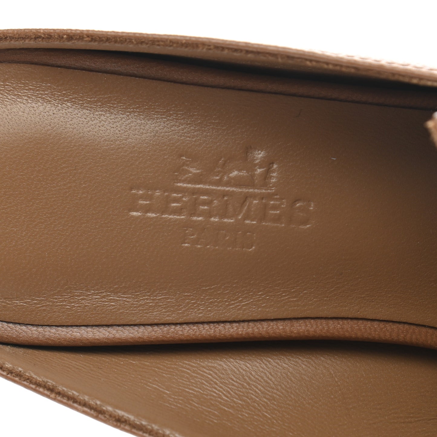 Goatskin Blossom Mules 35 Marron Havane