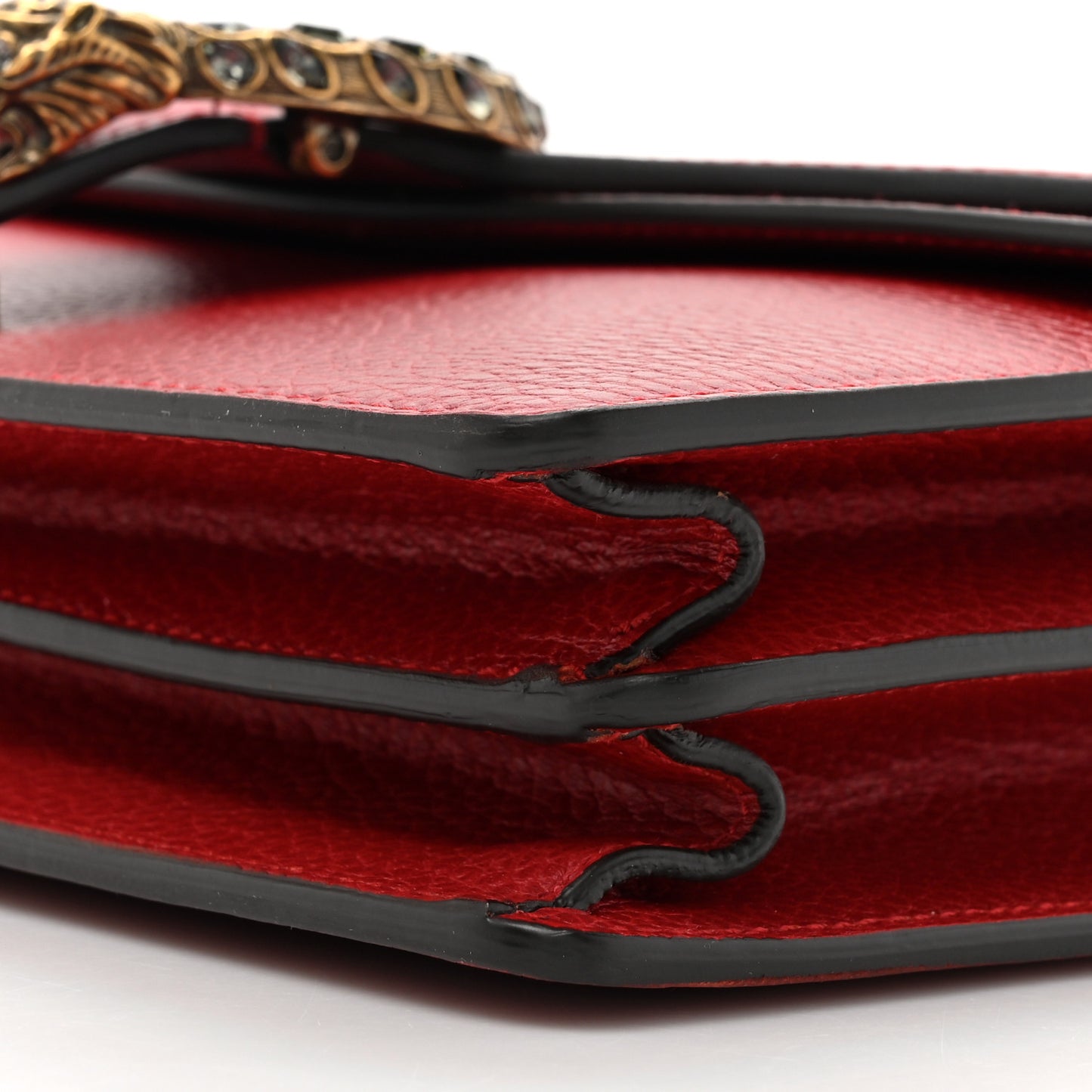 Dollar Calfskin Swarovski Crystal Small Dionysus Shoulder Bag Hibiscus Red