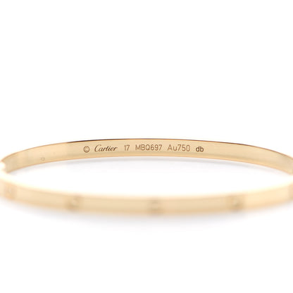 Cartier 18K Yellow Gold Small LOVE Bracelet 17 4 of 5