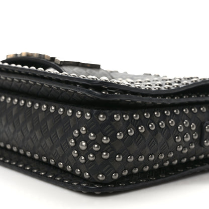 Christian Dior Calfskin Studded Dio(r)evolution Flap Bag Black 8 of 8