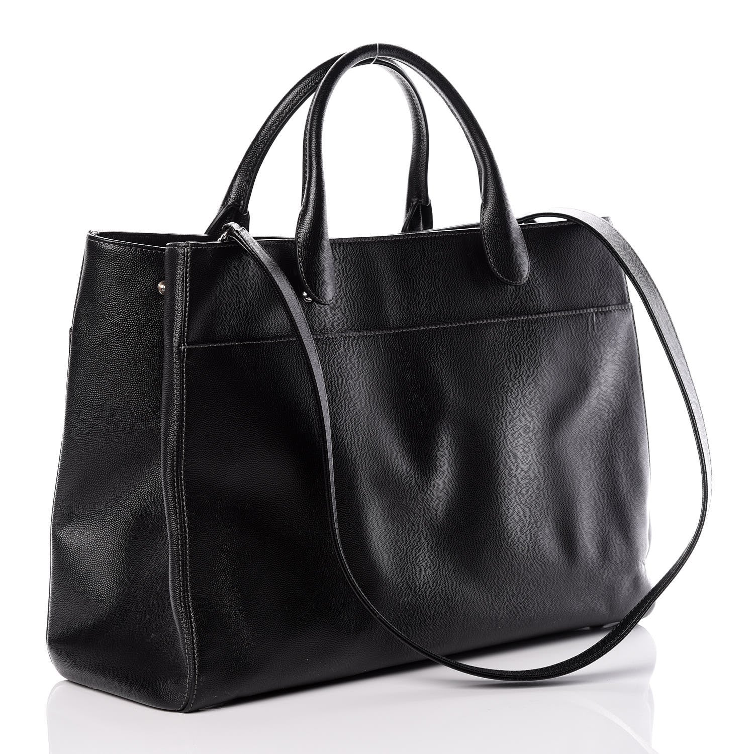 Chanel Caviar Large Cerf Executive Shopper Tote Black 3 of 10