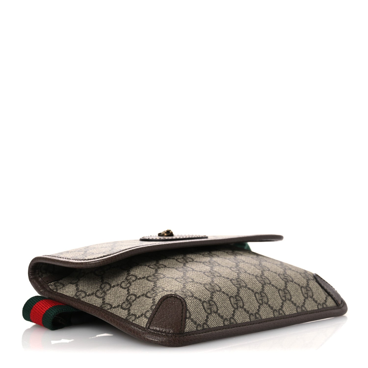 Gucci GG Supreme Monogram Neo Vintage Web Belt Bag Brown 4 of 12