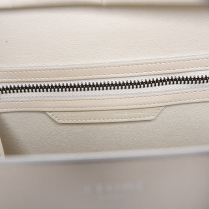 Celine Smooth Calfskin Multicolor Double Stitching Micro Luggage White 7 of 9