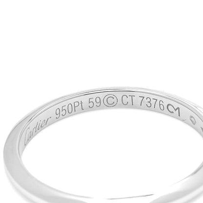 Cartier Platinum 2mm Declaration Wedding Band Ring 61 9.5 4 of 4