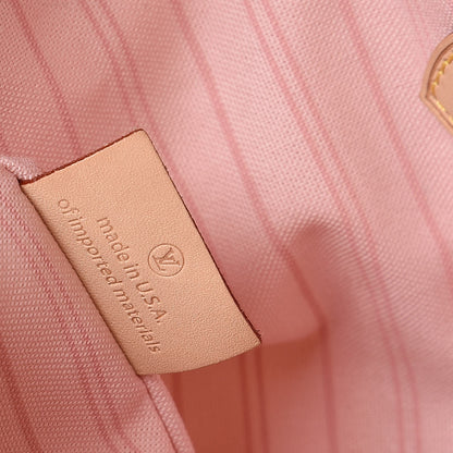 Louis Vuitton Damier Azur Delightful MM Rose Ballerine 7 of 9