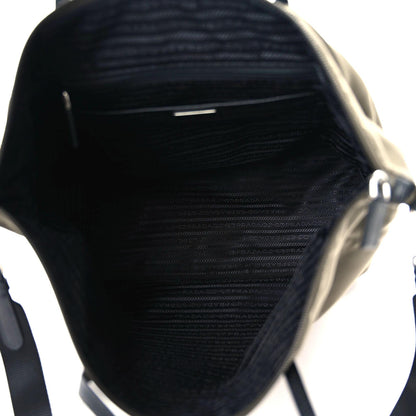 Prada Tessuto Nylon Saffiano Tote Mimetico Black 4 of 10