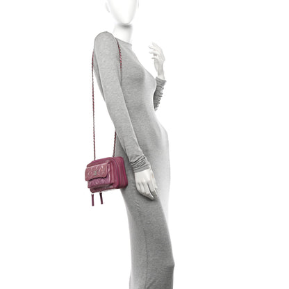 Chanel Patent Quilted Small Pocket Box Camera Case Purple 2 of 13