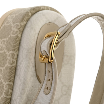 Gucci GG Supreme Monogram Granada Kid Angelina Platform 35mm Slingback Sandals 39 White Mystic White 10 of 12