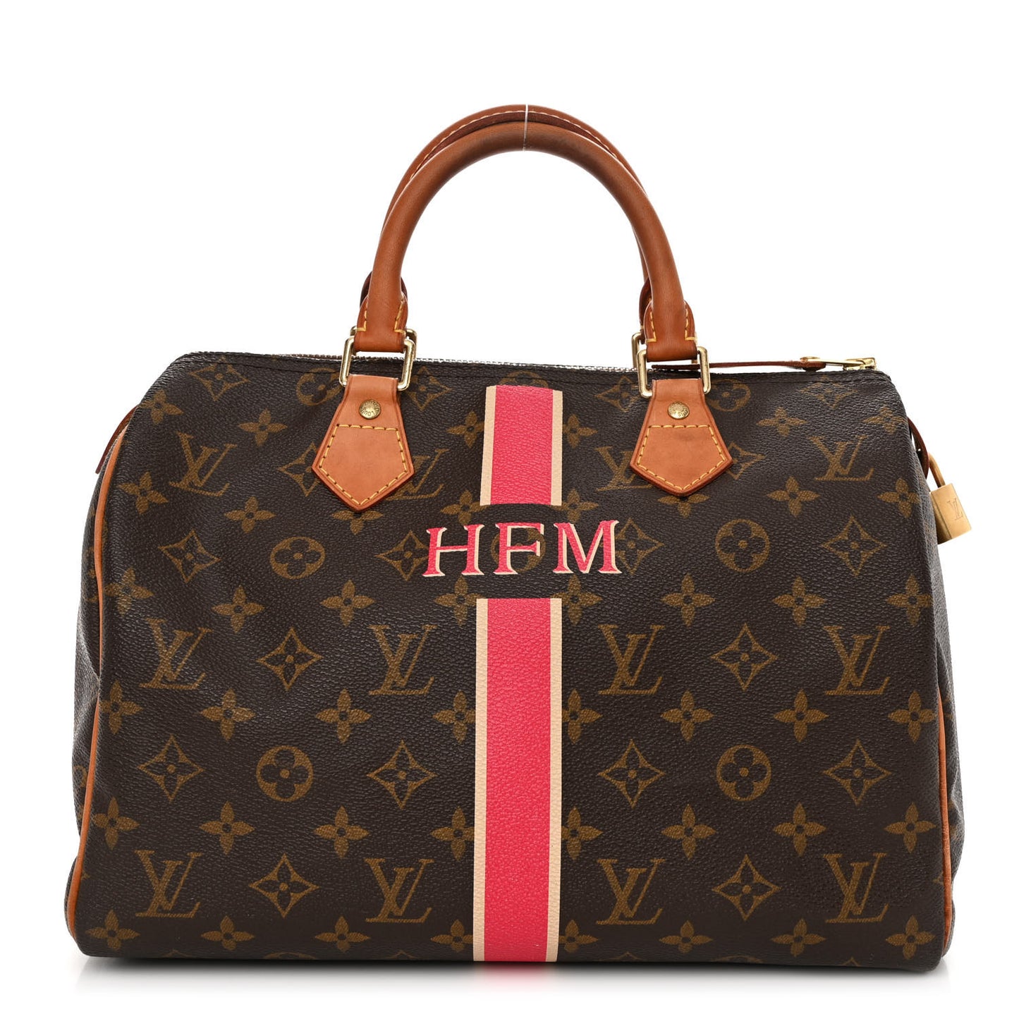 Monogram My LV Heritage Speedy 30 Fuchsia Ivory