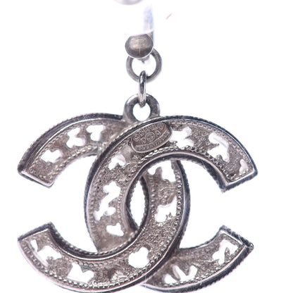 Chanel CC Chain Earrings Silver 3 of 4
