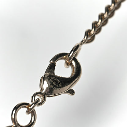 Chanel Pearl Crystal CC Pendant Necklace Gold 4 of 4