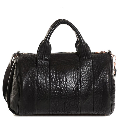 Alexander Wang Pebbled Lambskin Rocco Black Rose Gold Hardware 1 of 10