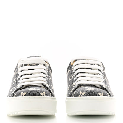 Louis Vuitton Denim Monogram Time Out Sneakers 37 2 of 9