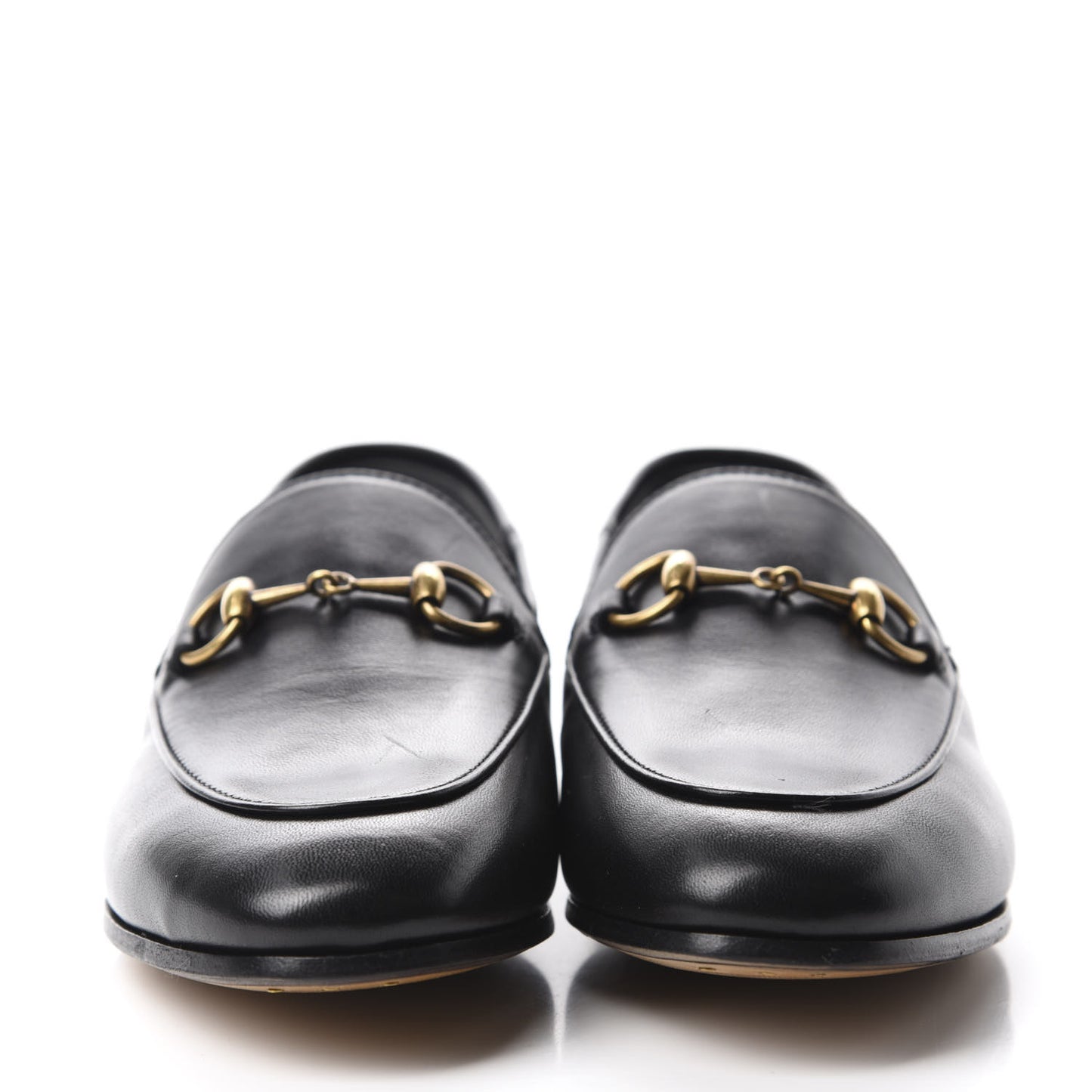 Lambskin Womens Brixton Horsebit Loafers 35.5 Black
