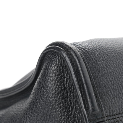 Alexander McQueen Pebbled Calfskin Mini Skull Padlock Zip Around Tote Black 10 of 12