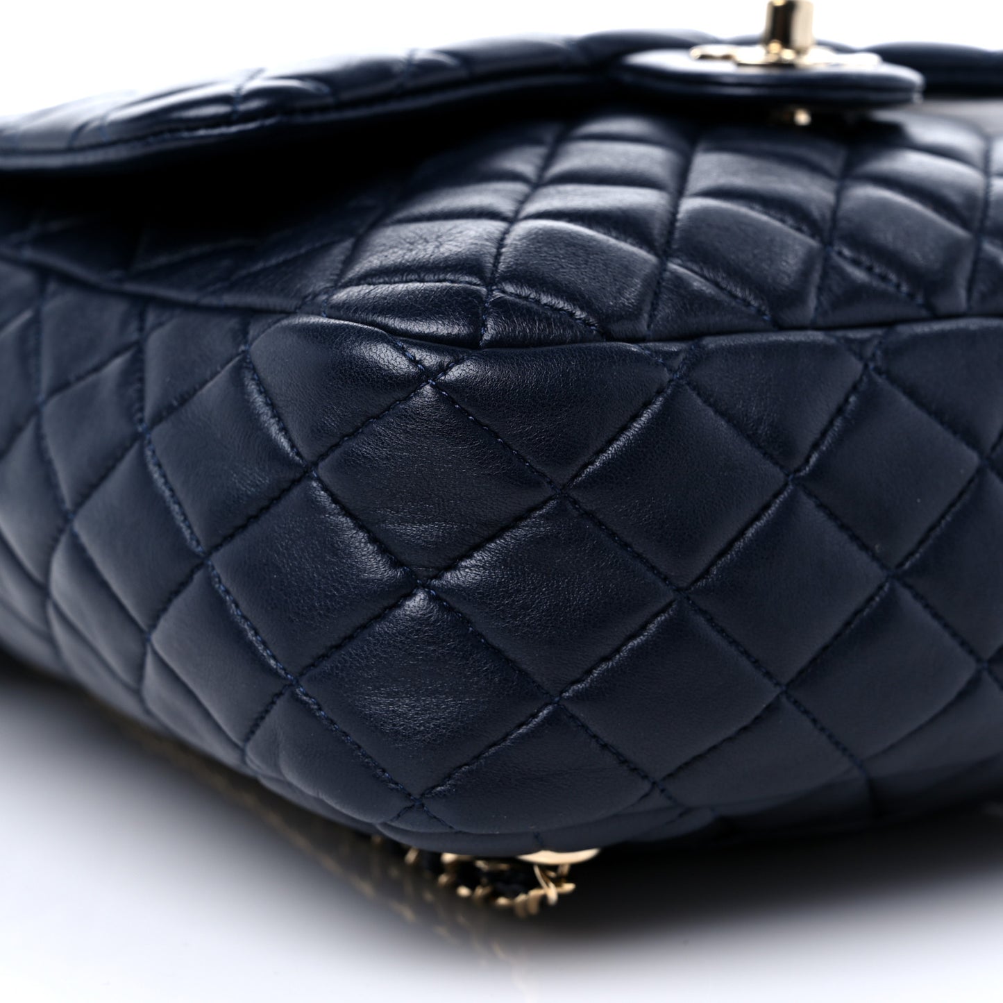 Lambskin Quilted Large In Seoul Backpack Navy
