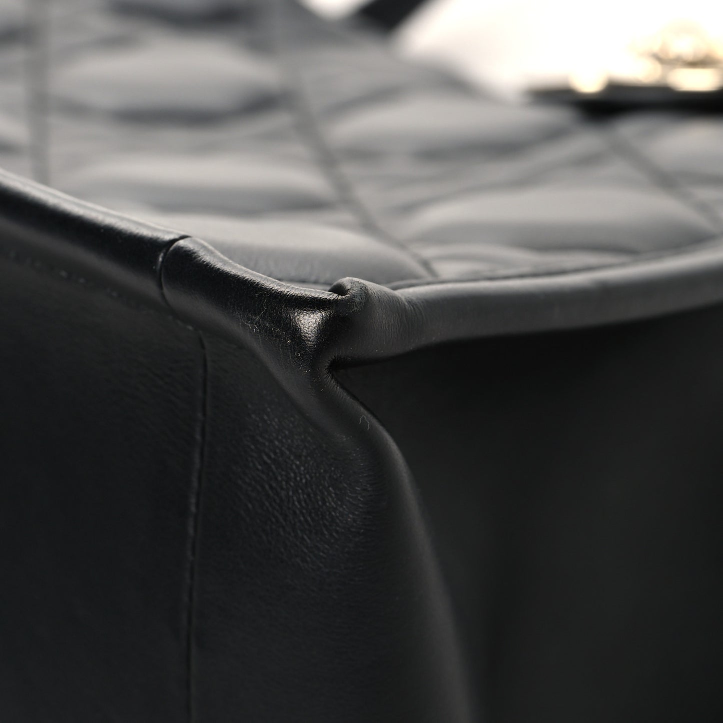 Calfskin Macro Cannage Medium Book Tote Black