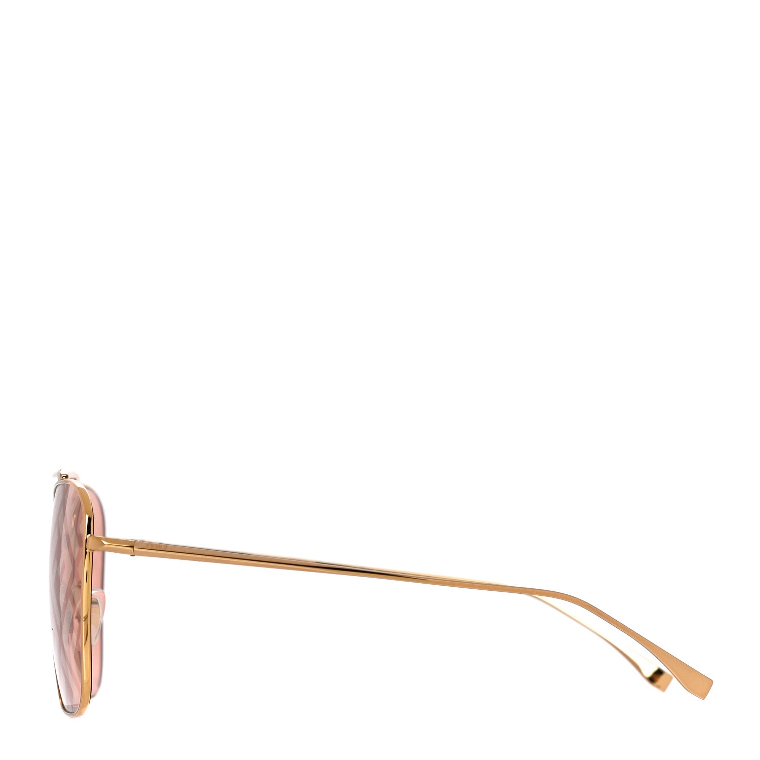 Fendi Metal Fendi Forever Aviator Sunglasses FF0406/G/S Gold 2 of 7