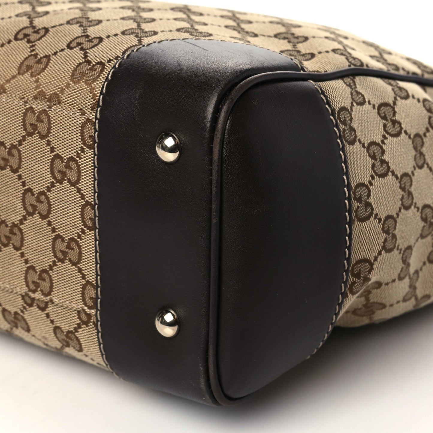 Monogram Web Medium Mayfair Tote Dark Brown