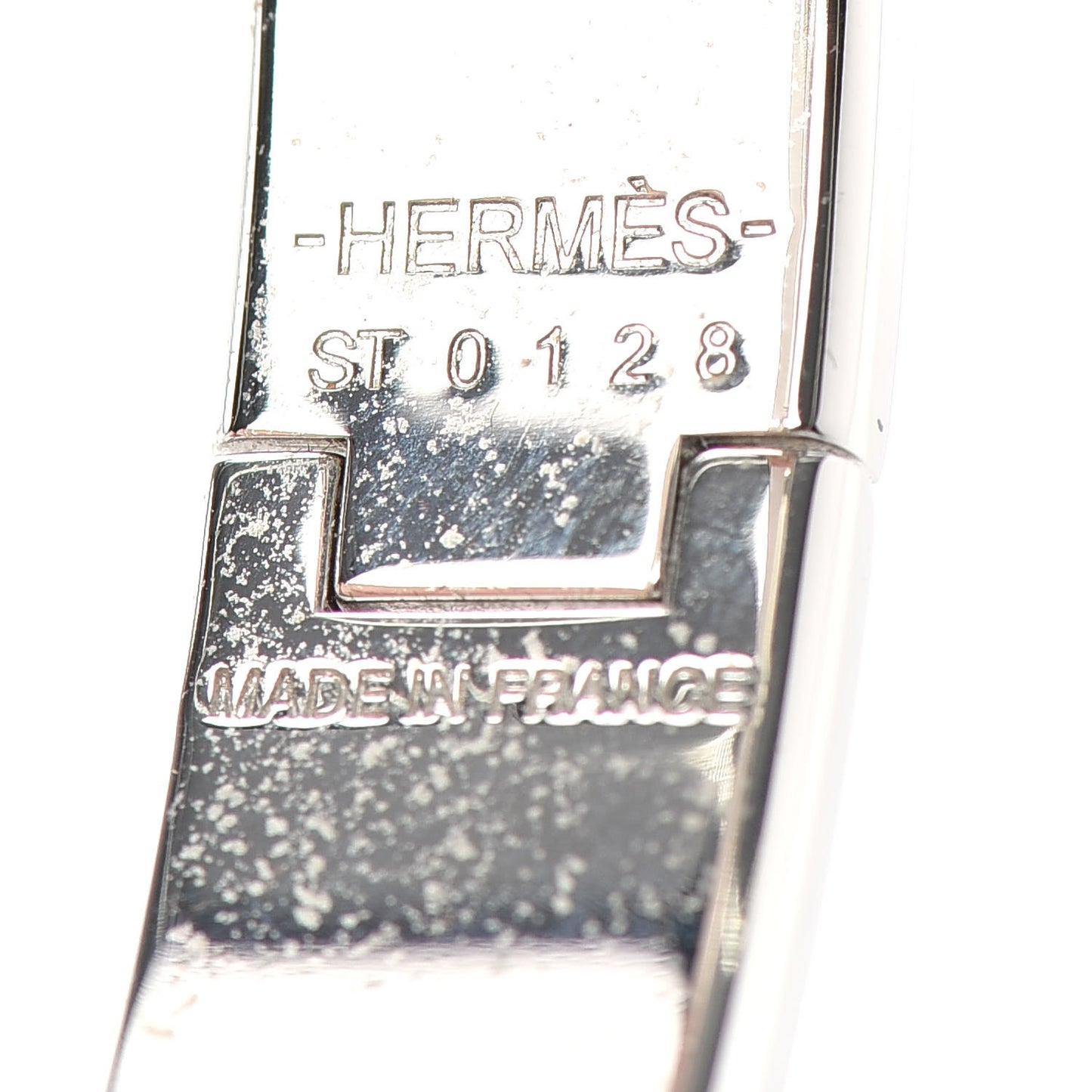 Enamel Narrow Clic Clac H Bracelet PM Black