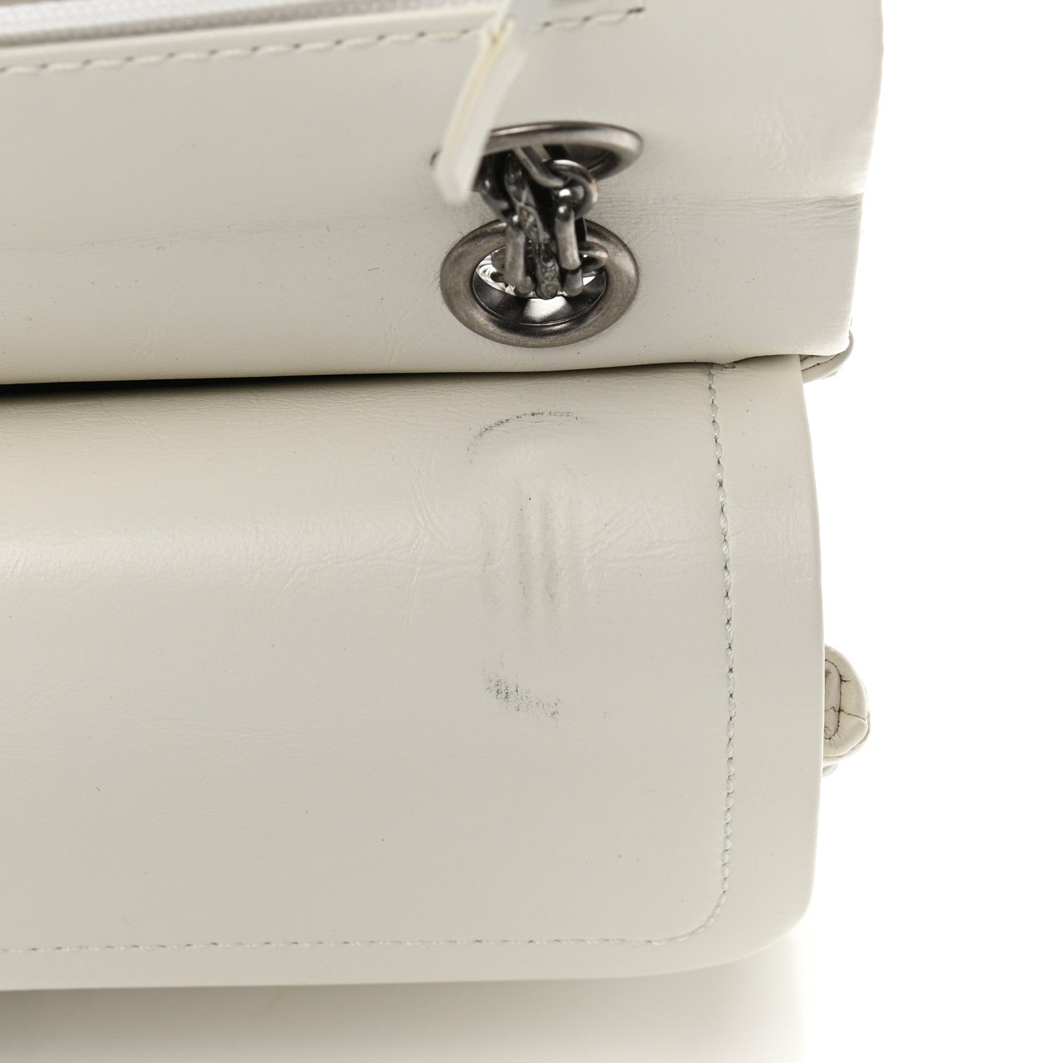 Chanel Aged Calfskin Quilted 2.55 Reissue 225 Flap White 11 of 13