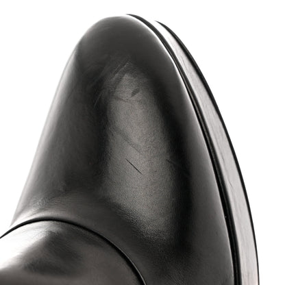 Prada Soft Lux Calfskin Platform Ankle Boots 36 Black 8 of 9