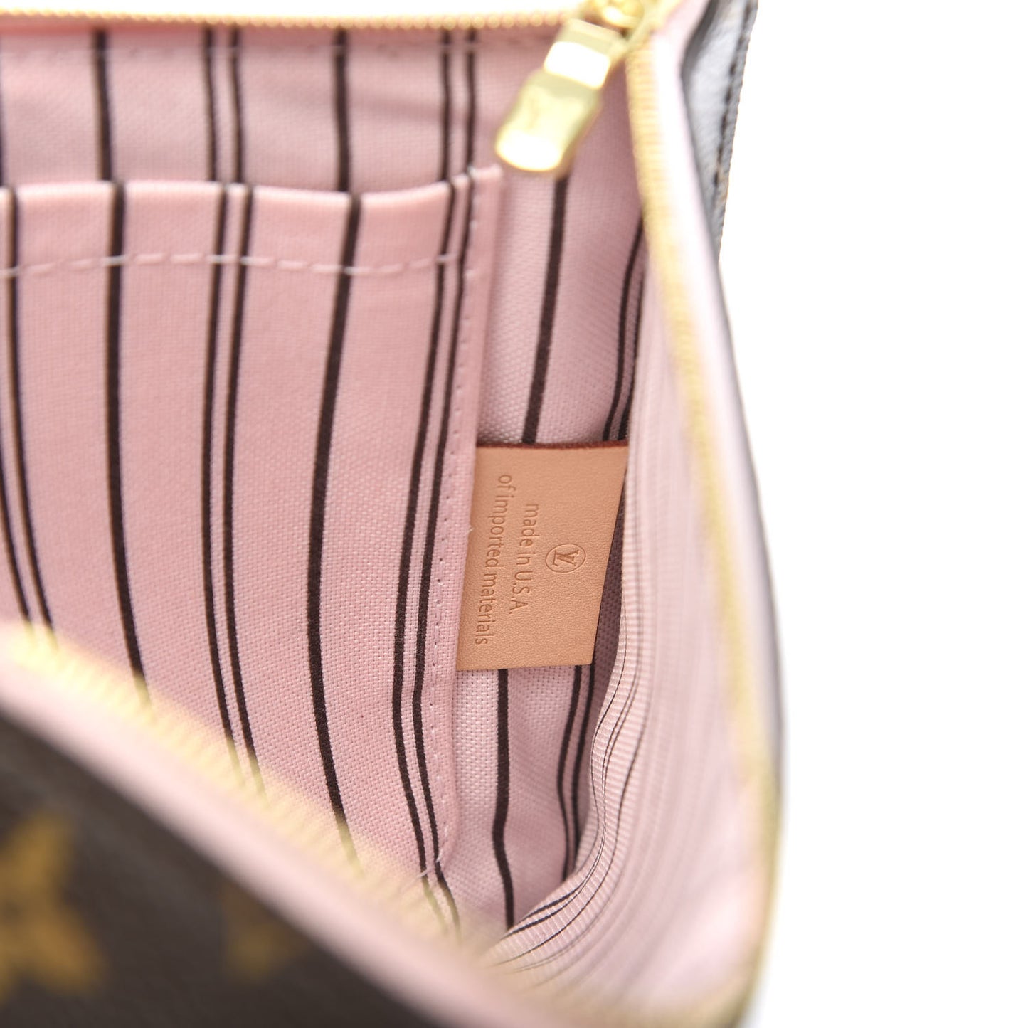Monogram Neverfull MM GM Pochette Rose Ballerine