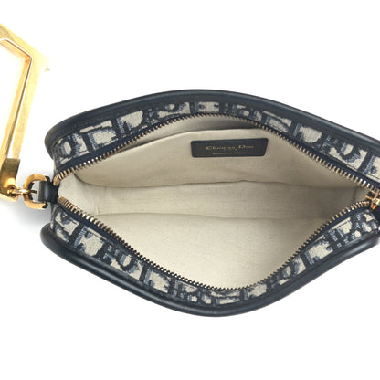 Christian Dior Oblique Diorquake Clutch Blue 5 of 7