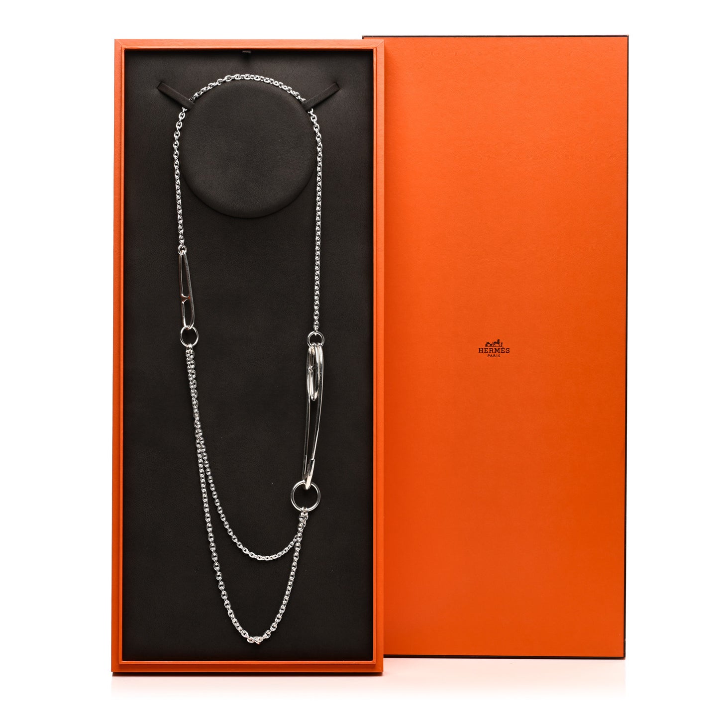 Sterling Silver Chaine d'Ancre Punk Long Necklace