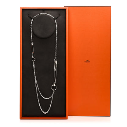 Hermes Sterling Silver Chaine d'Ancre Punk Long Necklace 6 of 6