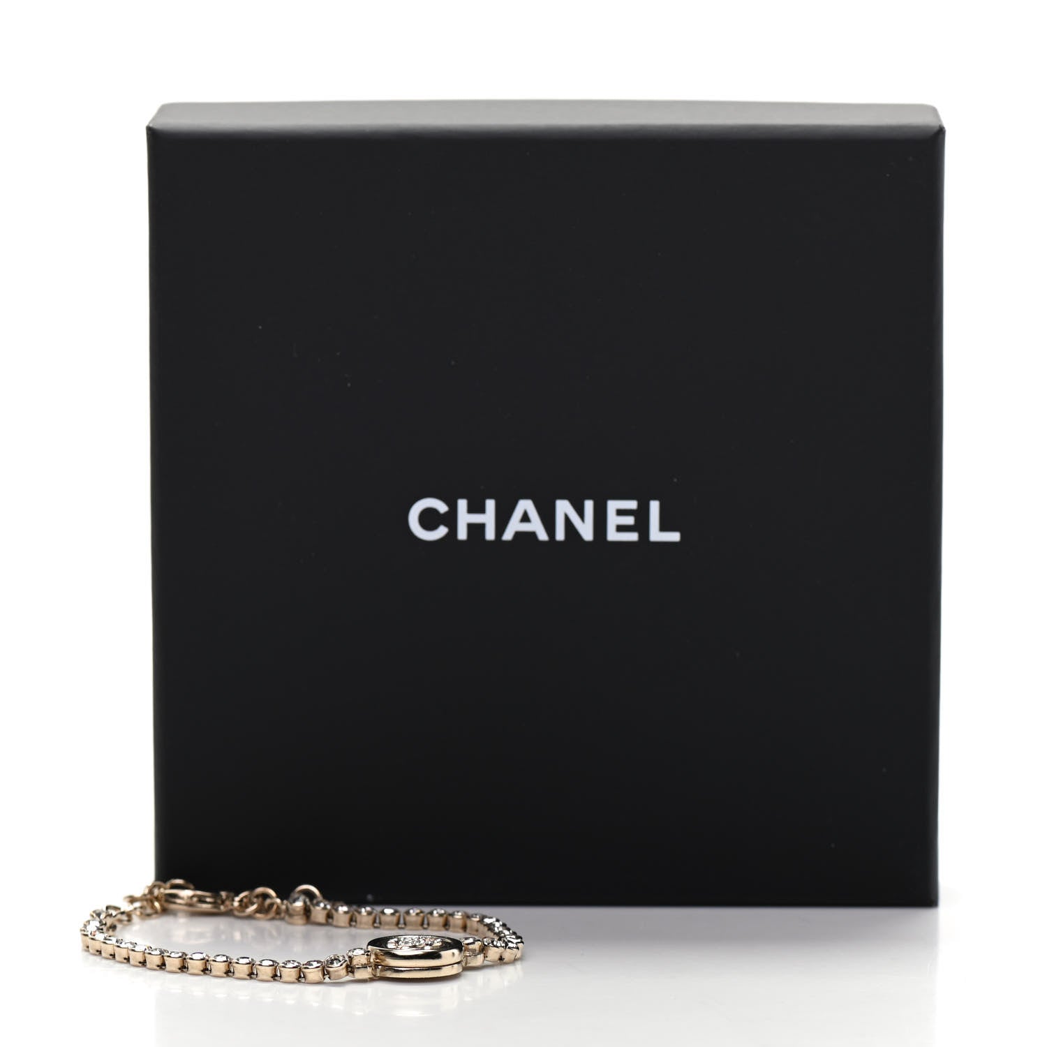 Chanel Crystal CC Chain Bracelet Gold 5 of 5