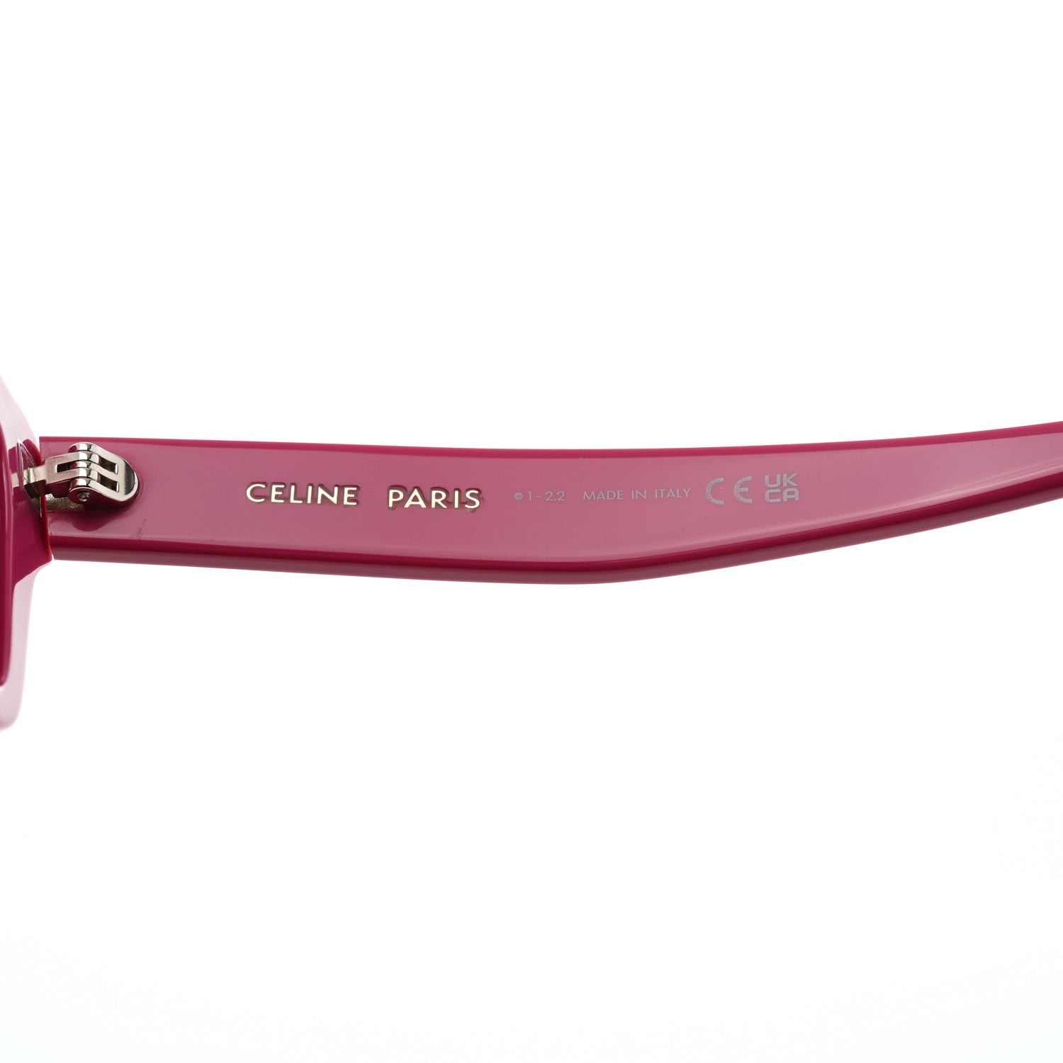 Celine Acetate Square Sunglasses CL40249U Shiny Pink Smoke 6 of 6