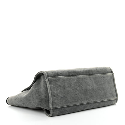 Chanel Canvas Medium Deauville Tote Grey 4 of 11